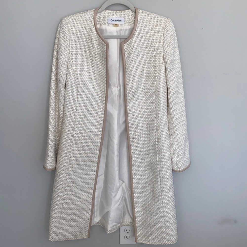 White and Crème, Calvin Klein Trench Coat